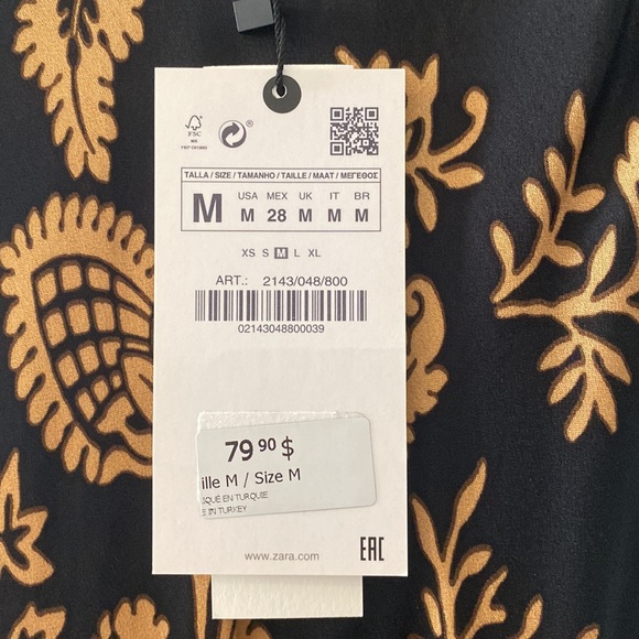 Zara BNWT slip dress size M - Picture 3 of 4